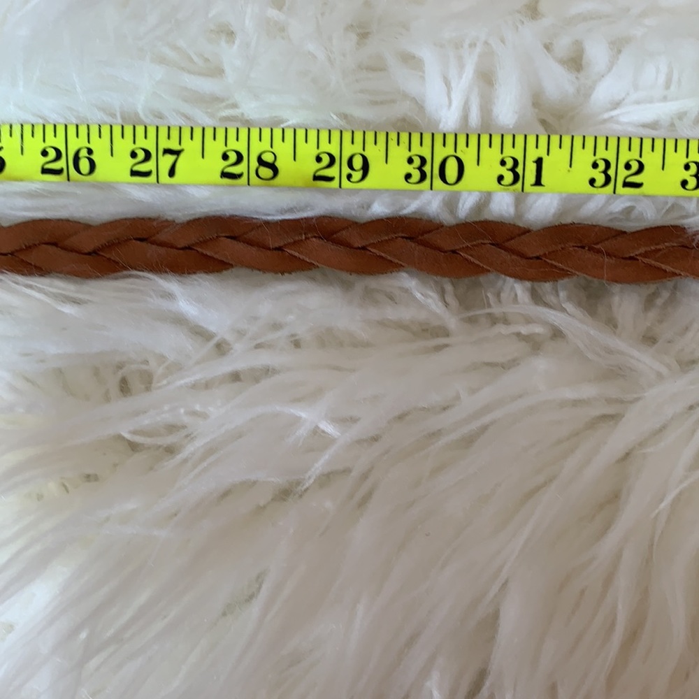 🌼VICTORIAS SECRET PINK BRAIDED LEATHER BELT🌼 - Picture 7 of 9